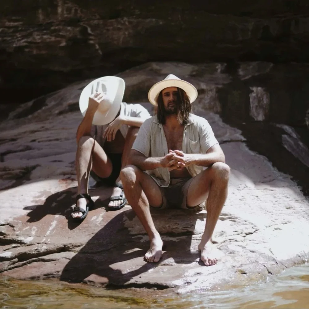 Will + Bear | Calloway Bone White Straw Felt Fedora Hat Outdoor Adventure Unisex